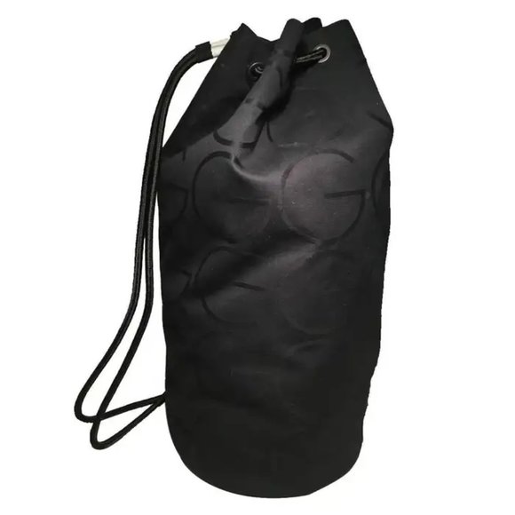 RARE Gucci Black GG Monogram Canvas Sling Backpack Bag - Picture 1 of 6